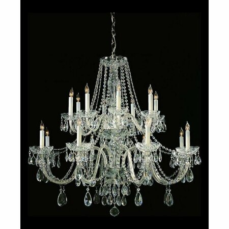 CRYSTORAMA Sixteen Light Polished Chrome Up Chandelier 1139-CH-CL-MWP